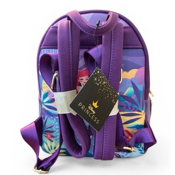 Loungefly Disney Little Mermaid Ariel Castle Backpack Sebastian Flounder Scuttle